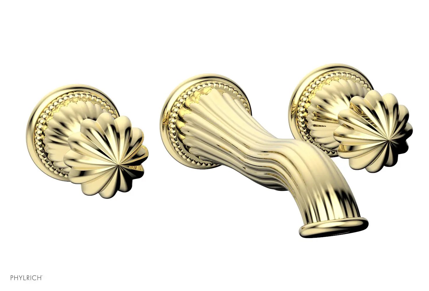 Phylrich GEORGIAN & BARCELONA Wall Lavatory Set Round Handles by Phylrich
