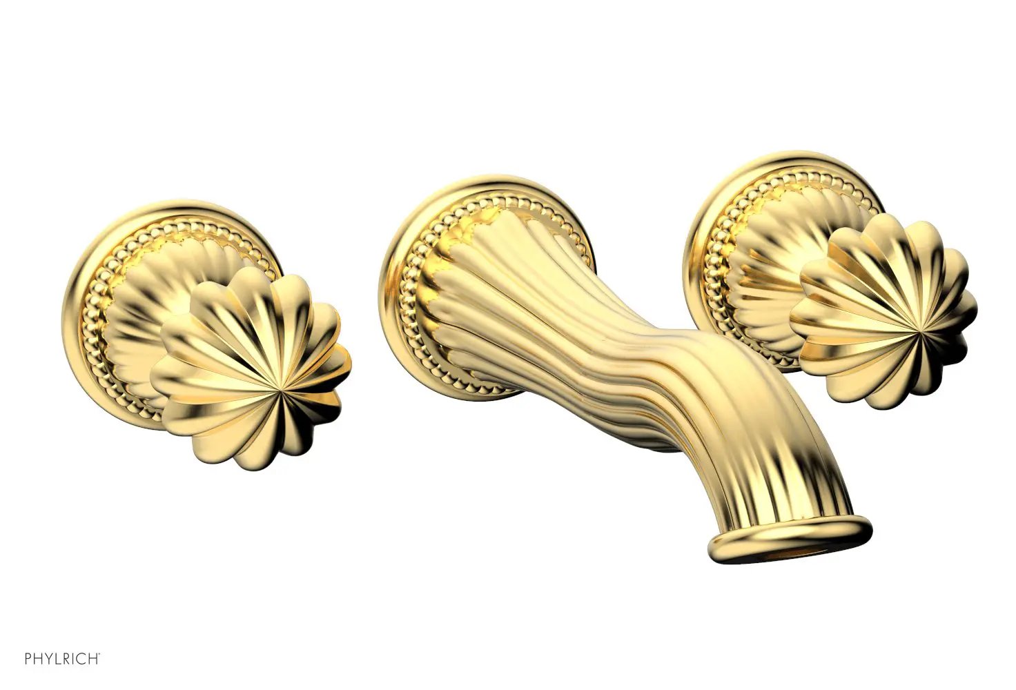 Phylrich GEORGIAN & BARCELONA Wall Lavatory Set Round Handles by Phylrich
