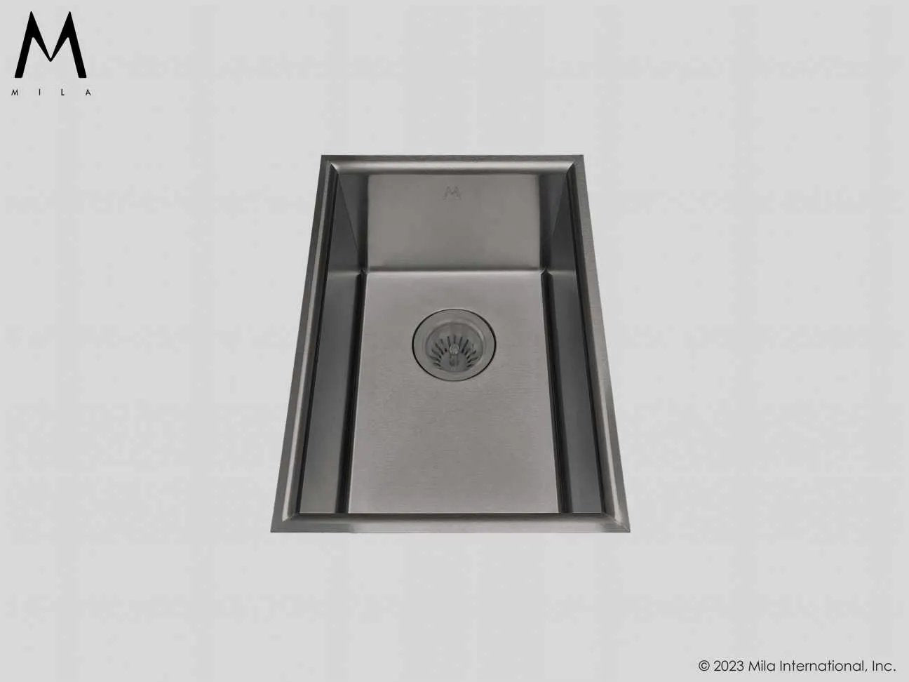 MILA ARC Low Profile Single Bowl Flush-Mount 12.5 x 18 Kitchen Sink by Mila International