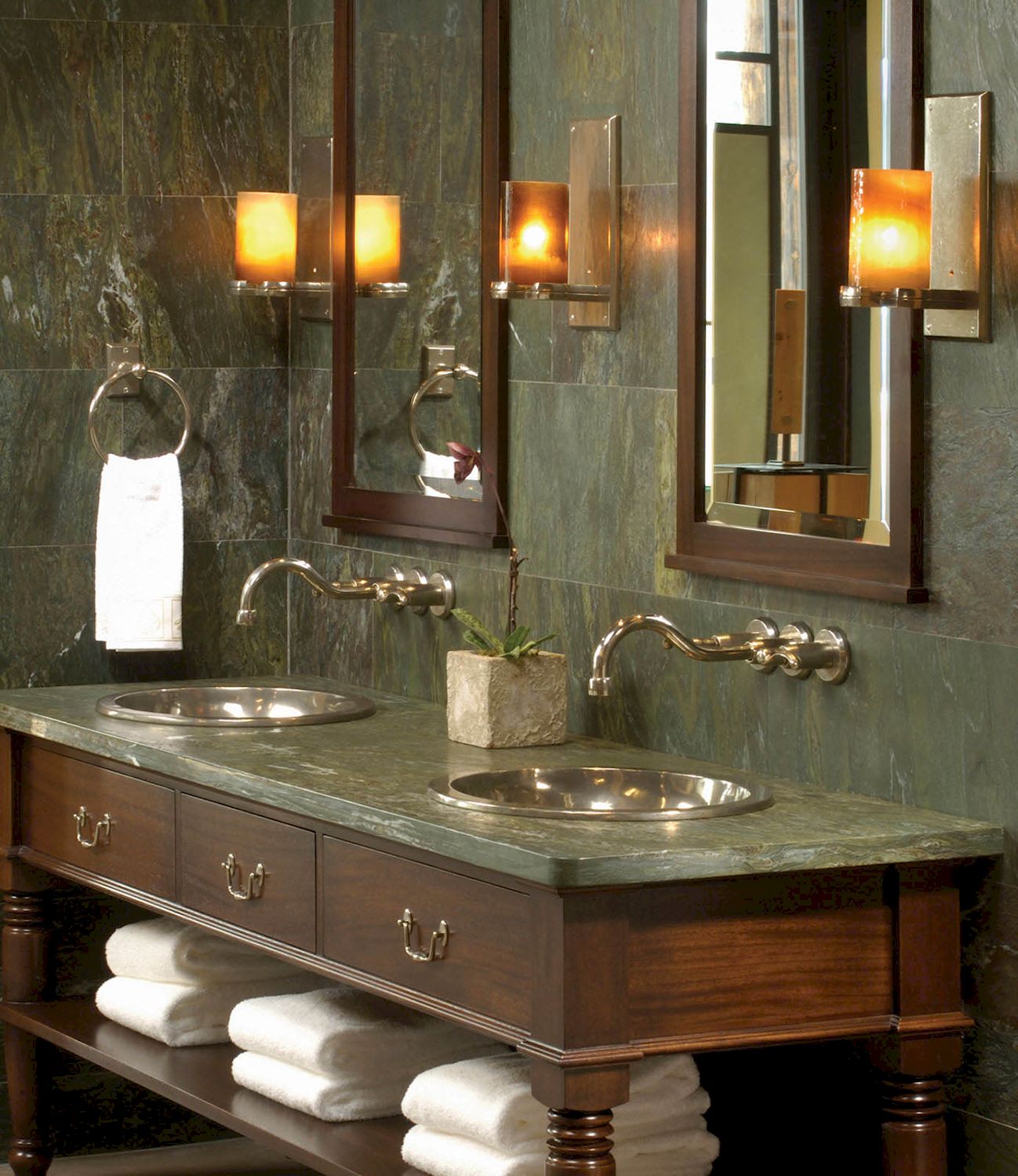 bronze light cabinet rose