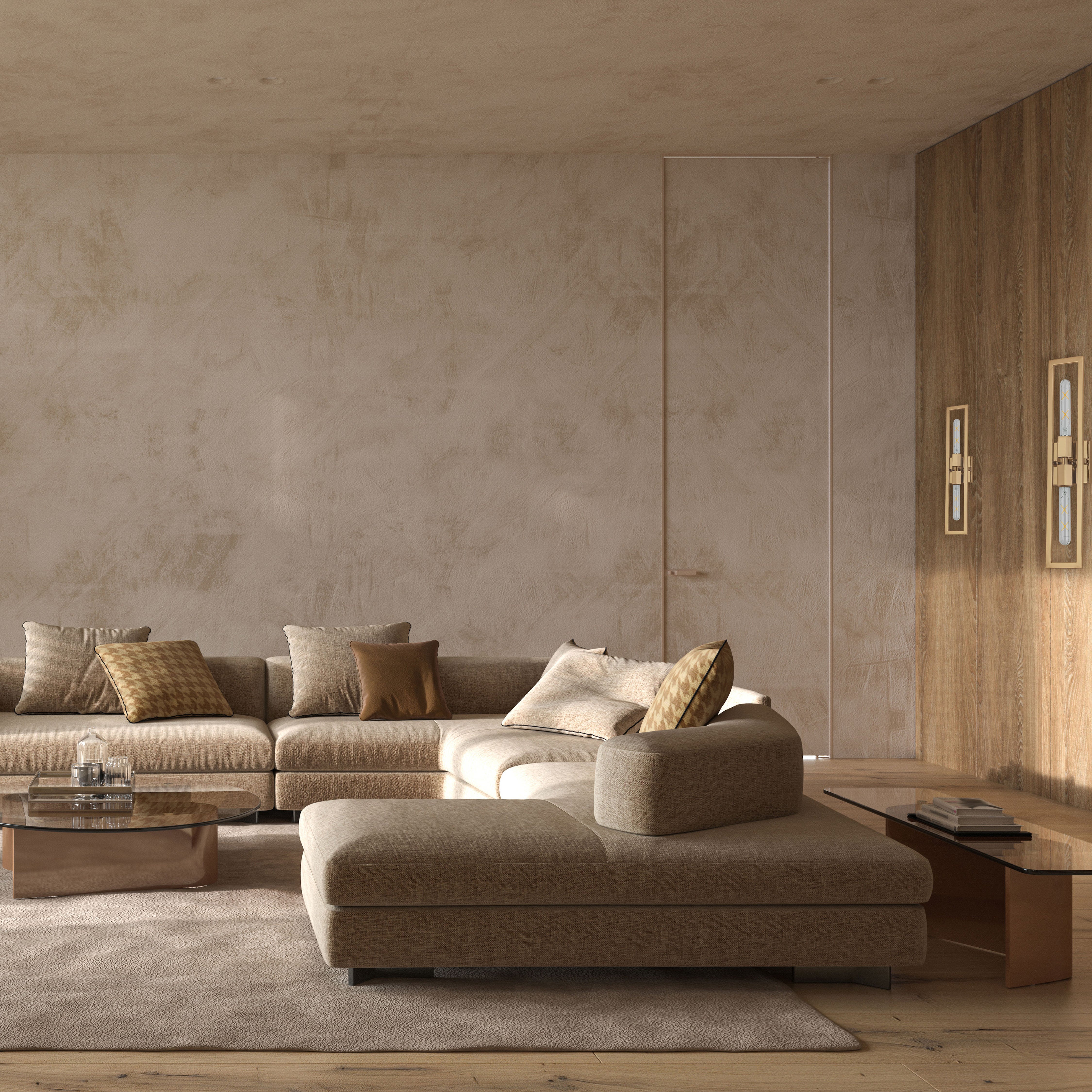 aged brass wall mount