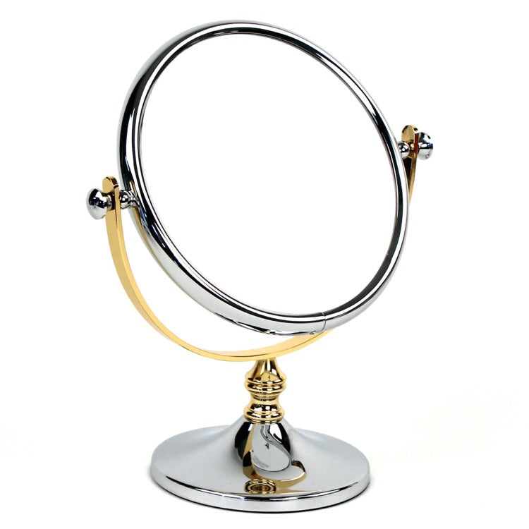 chrome / gold makeup mirror