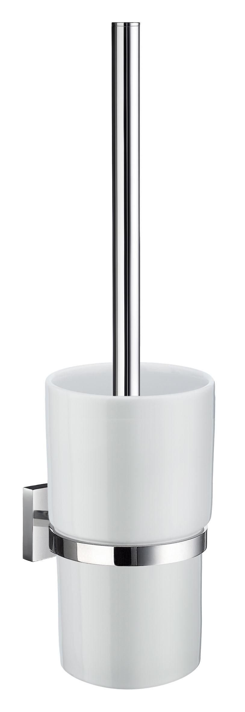 polished chrome toilet brush
