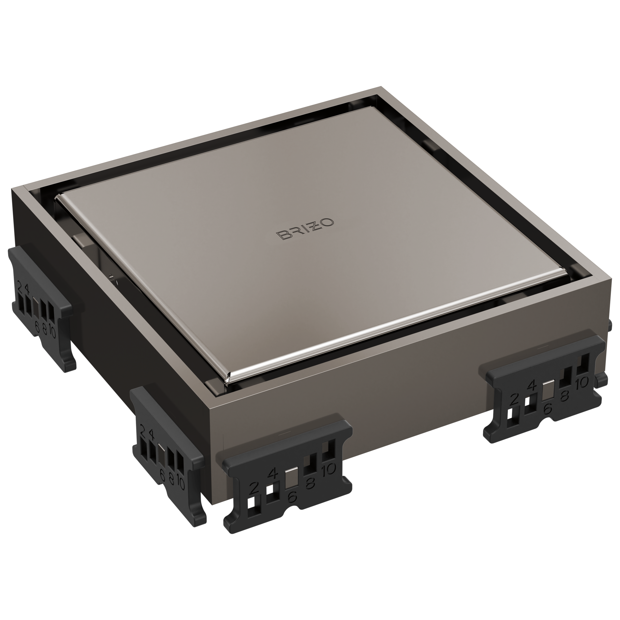 Brizo 4" Reversible Square Point Shower Drain by Brizo