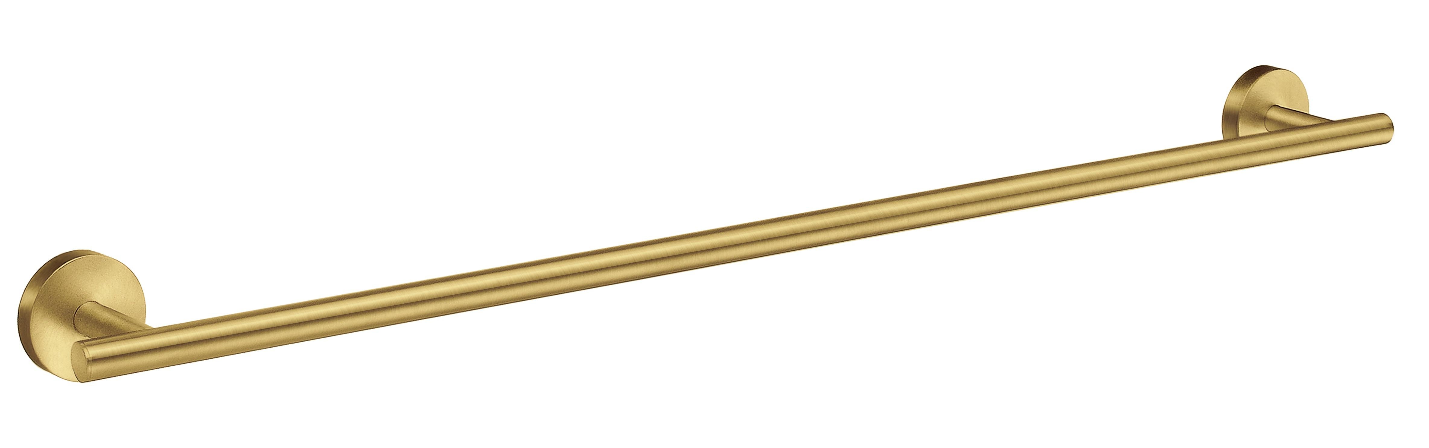 brushed brass towel rail