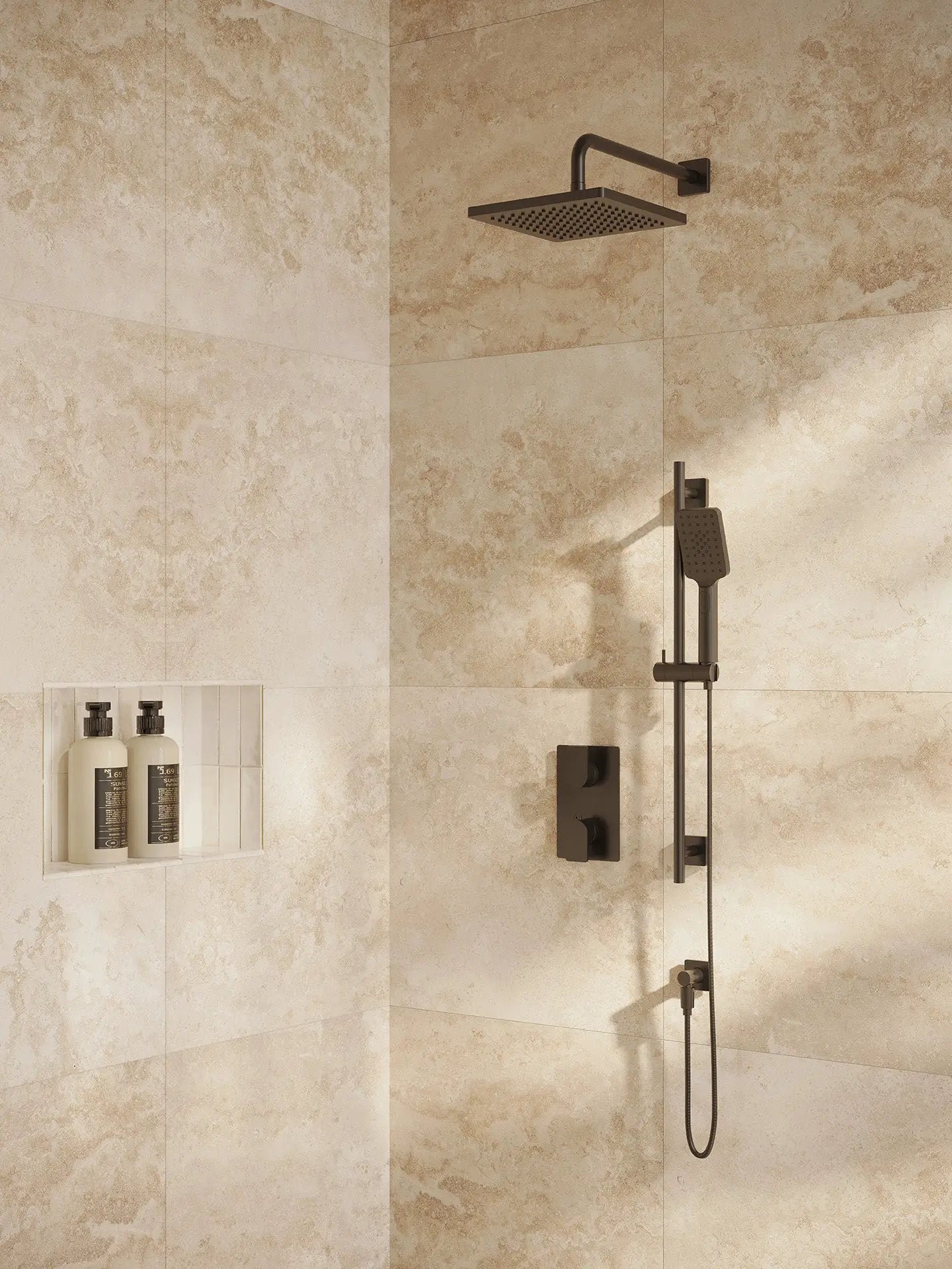 electro black shower kit