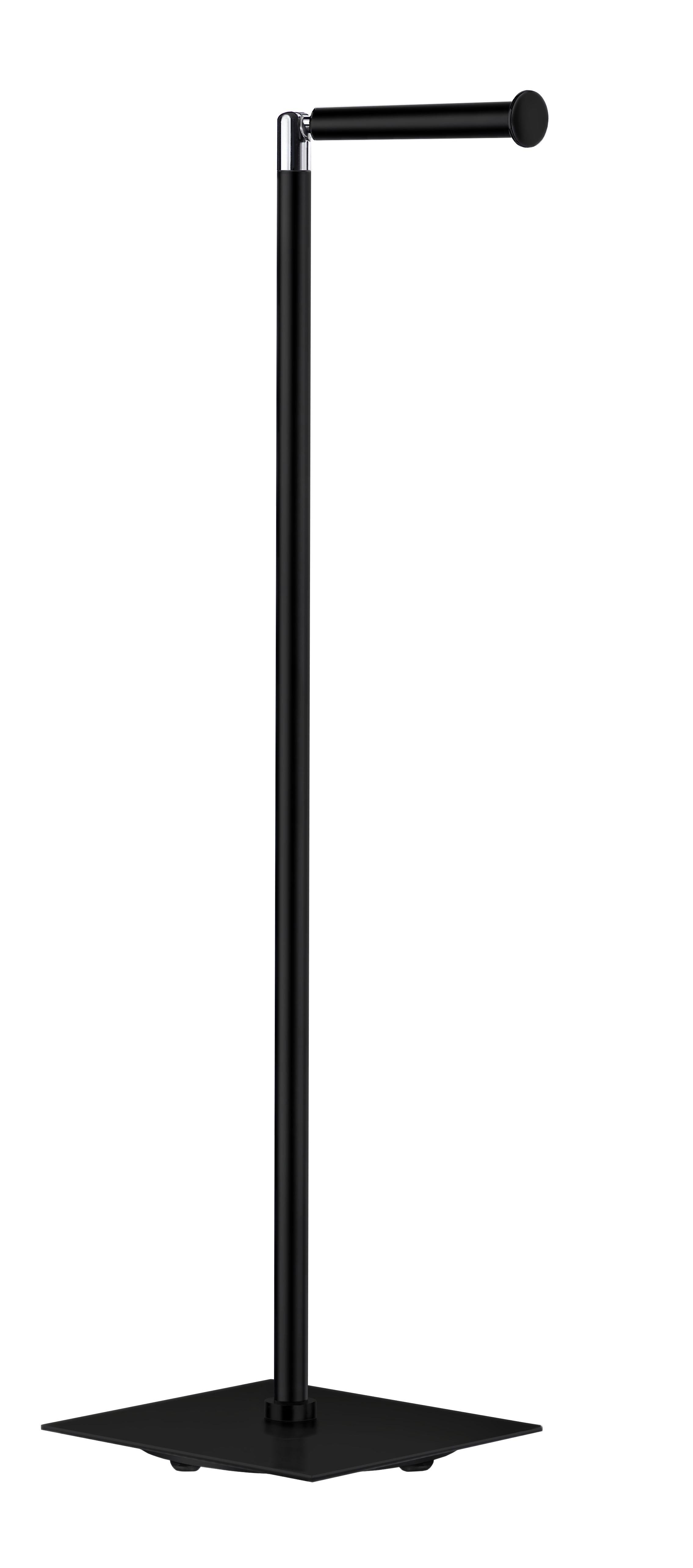 black toilet roll holder