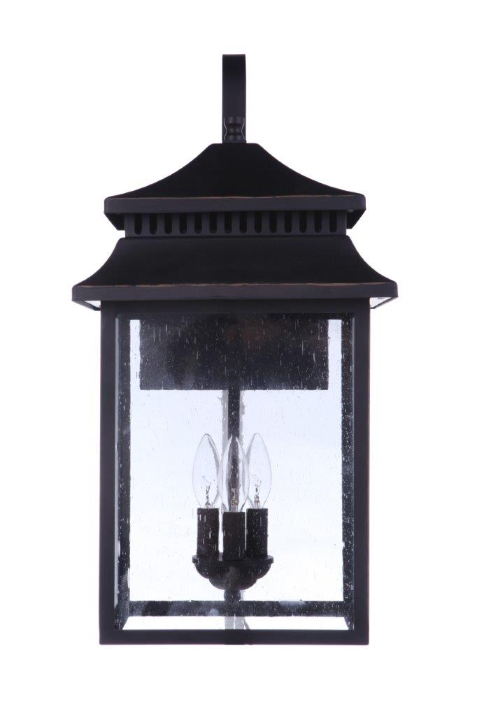 Craftmade Crossbend 3 Light Extra Large Outdoor Wall Lantern