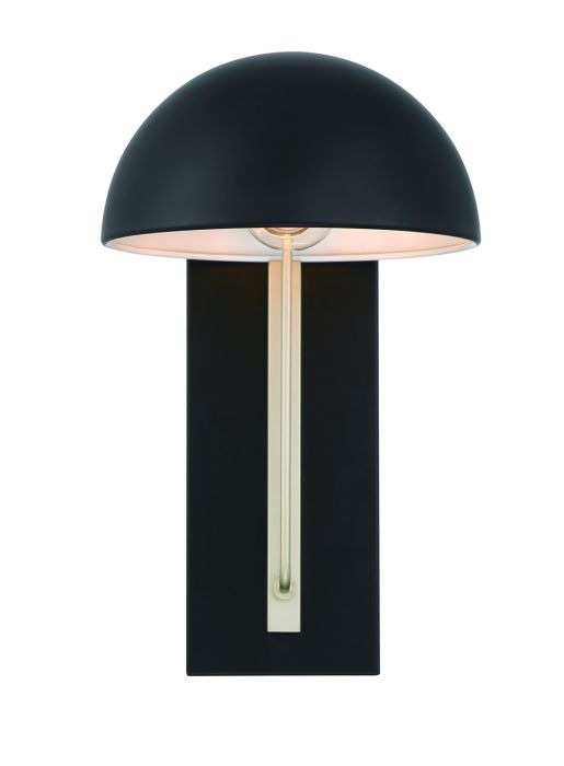 midnight/satin aluminum wall sconces