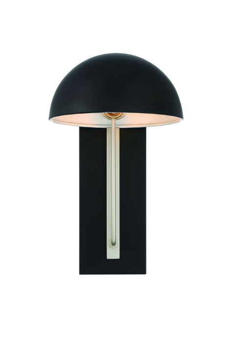midnight/satin aluminum wall sconces