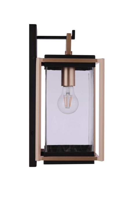 midnight / satin brass wall sconces