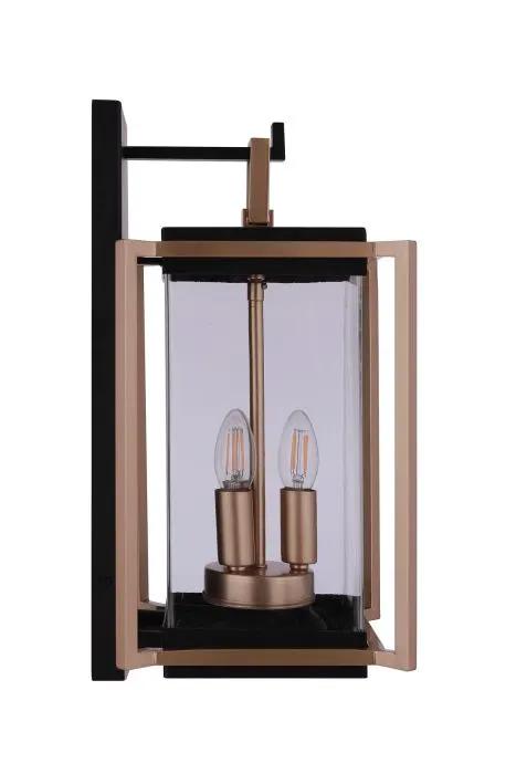 midnight / satin brass wall sconces