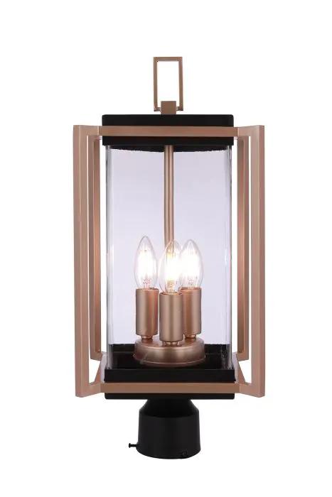 midnight / satin brass outdoor lighting/outdoor fans