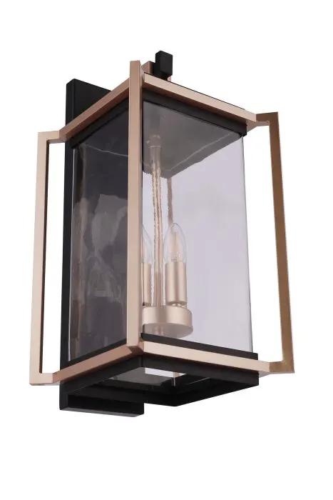 midnight / satin brass wall sconces