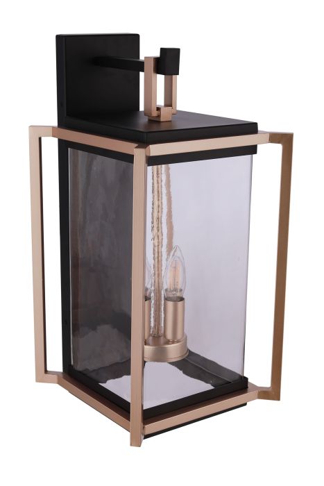 midnight / satin brass wall sconces