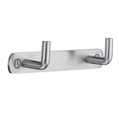 brushed stainless steel coat rack