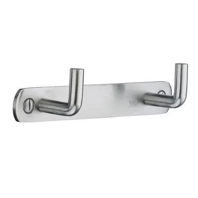 brushed stainless steel coat rack