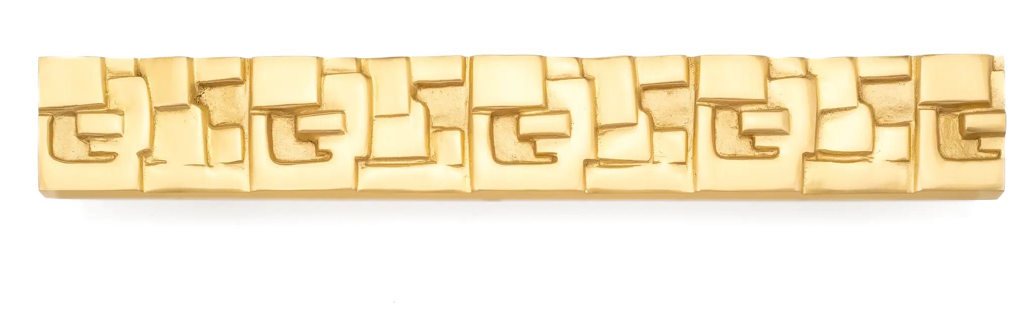 satin brass pull