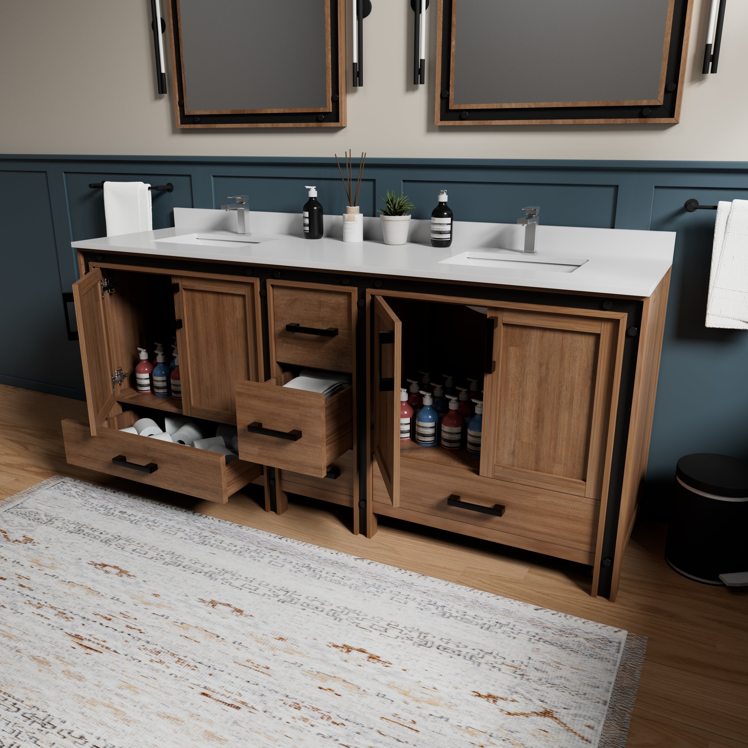 rustic barnwood vanity