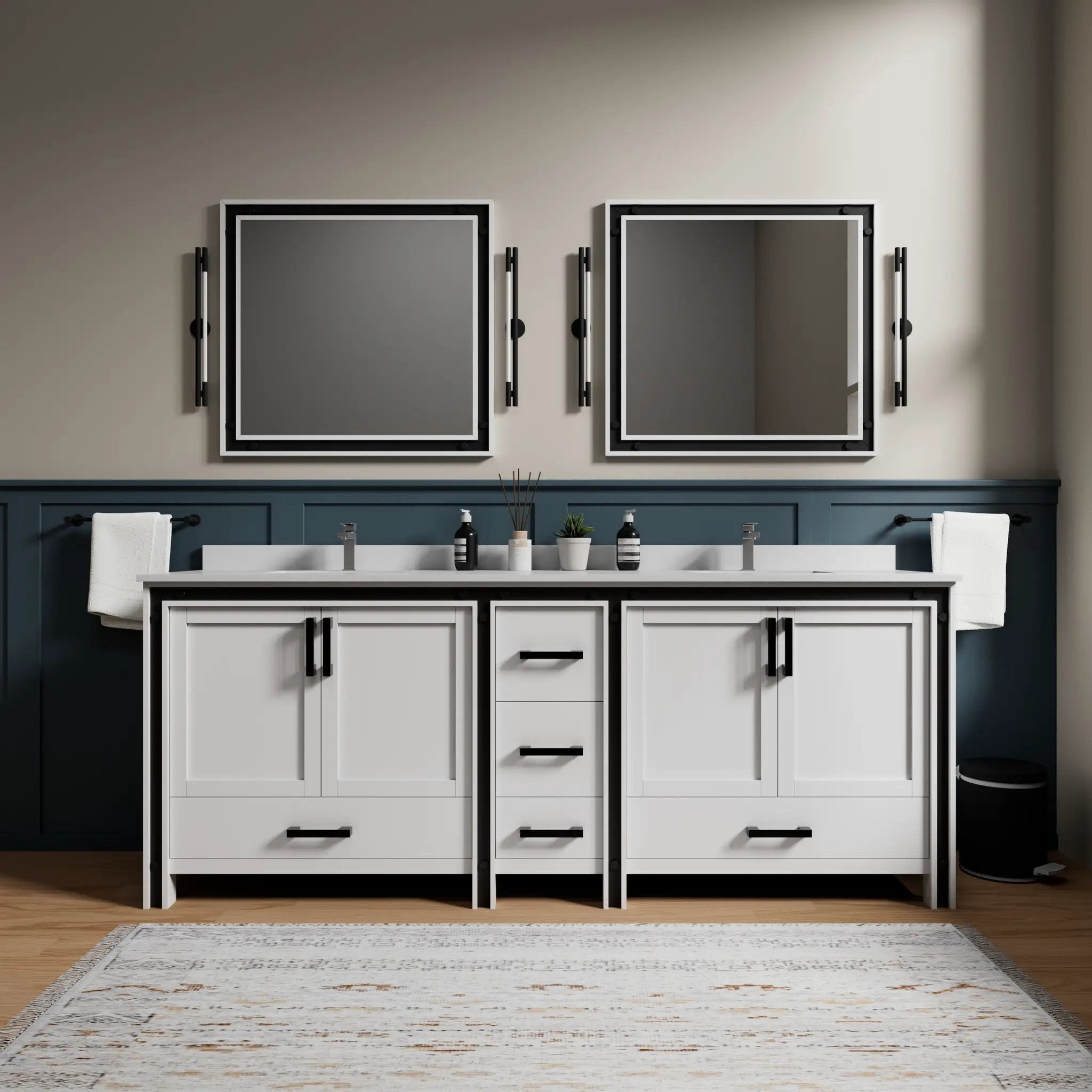 white vanity