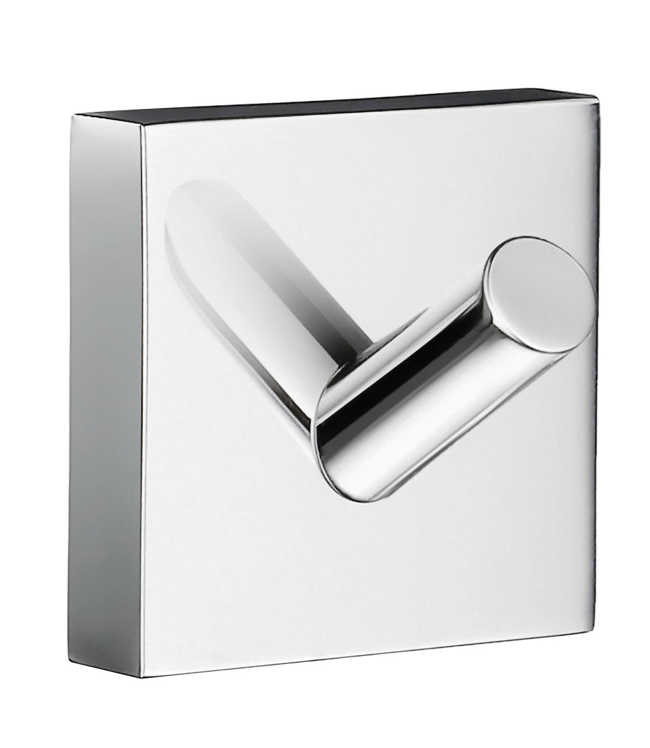 polished chrome towel hook