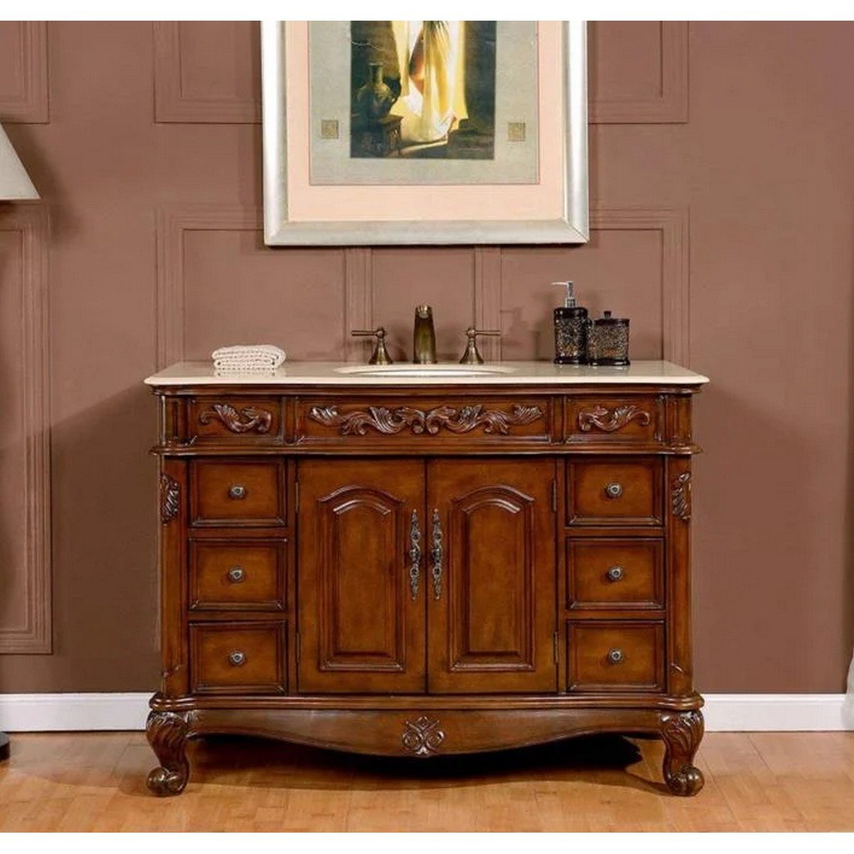 english chestnut vanity