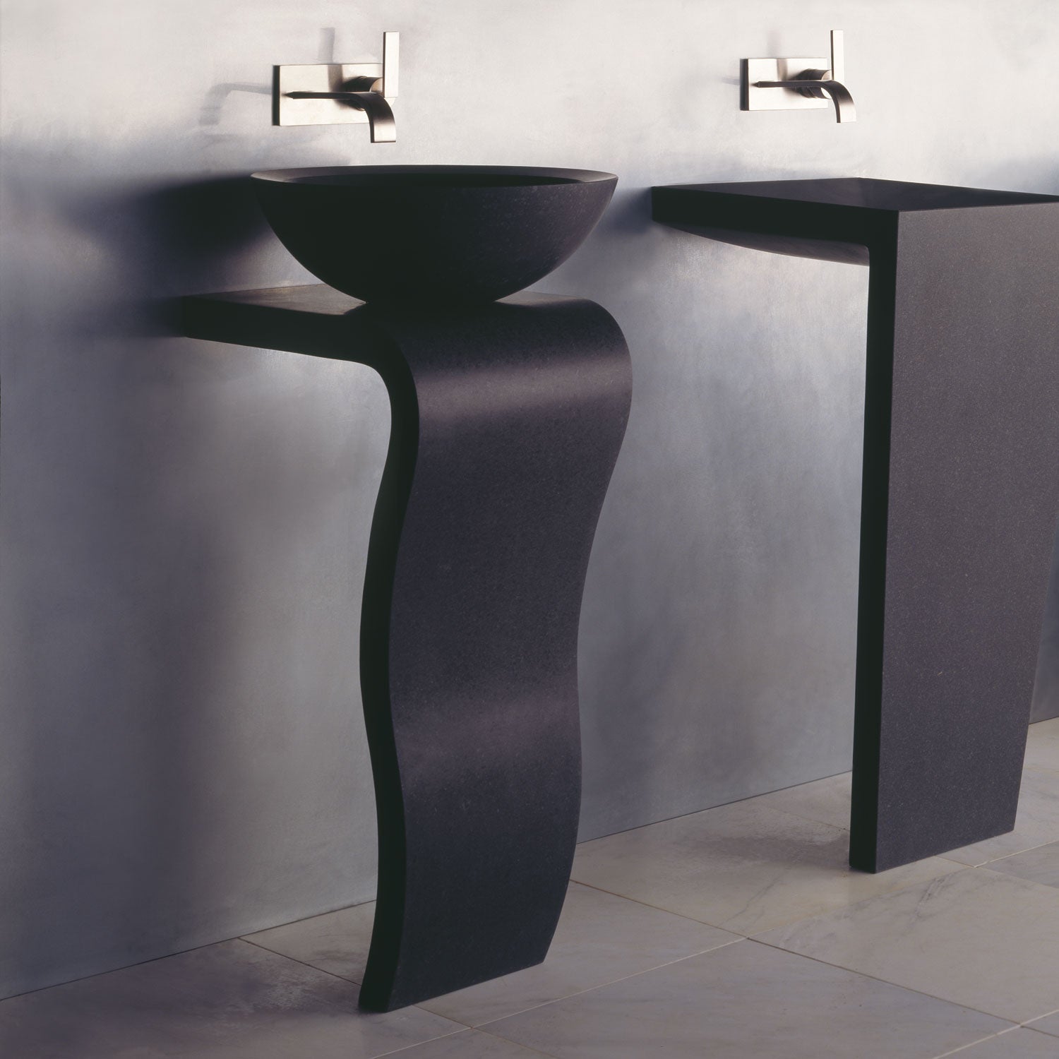 honed basalt sink