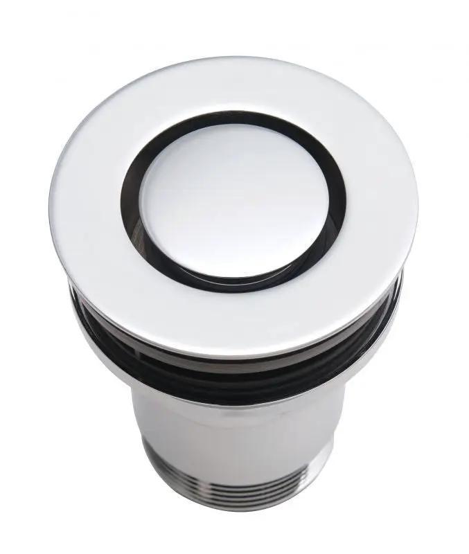 polished chrome zero drain
