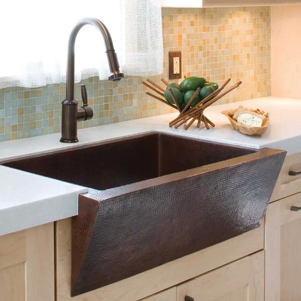antique copper kitchen sink