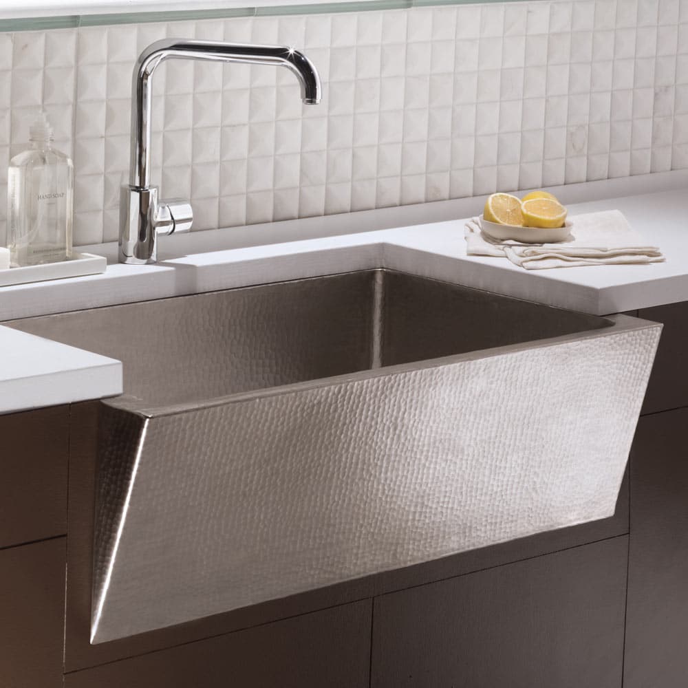 brushed nickel kitchen sink