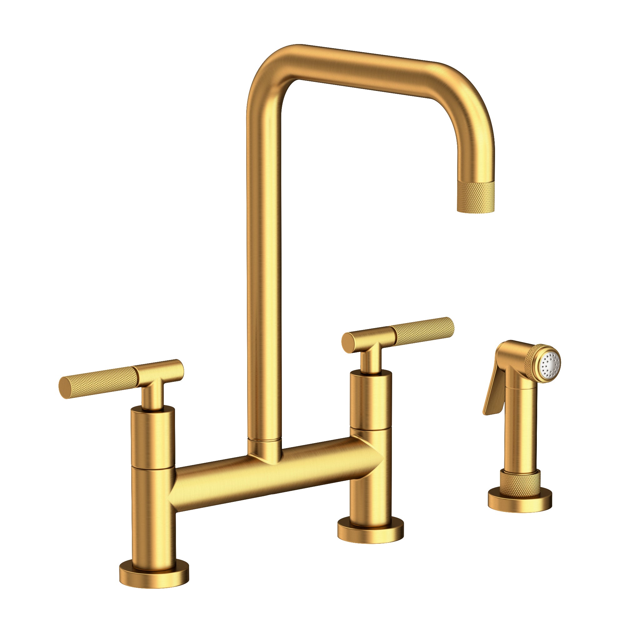 Newport Brass Muncy Kitchen Bridge Faucet with Side Spray by Newport Brass