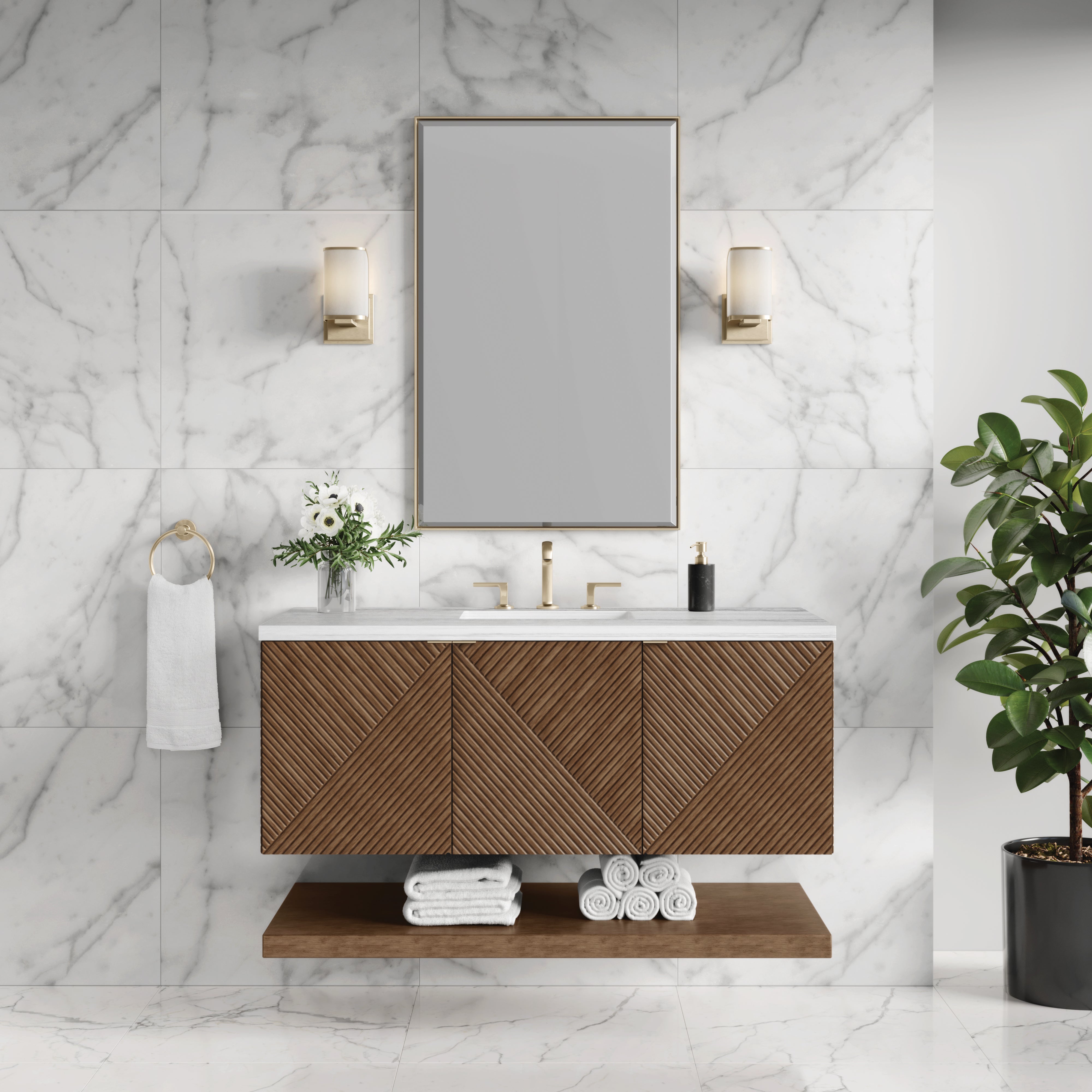 arctic fall solid surface top vanity