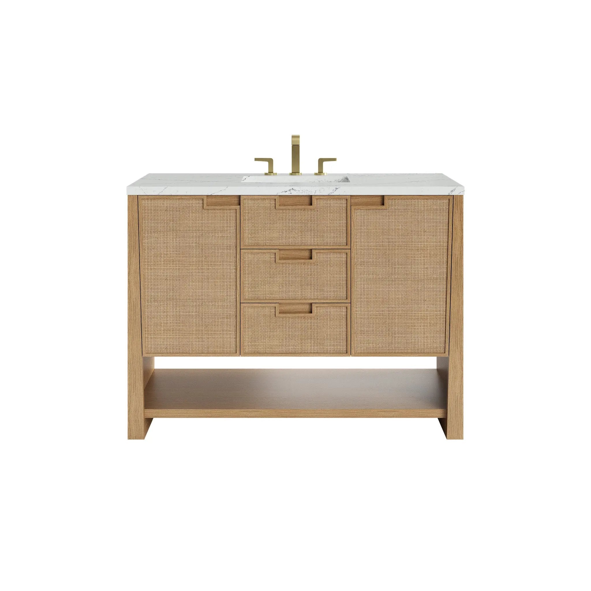 James Martin Solene 48" Single Vanity Set - Seaside Oak by James Martin Vanities