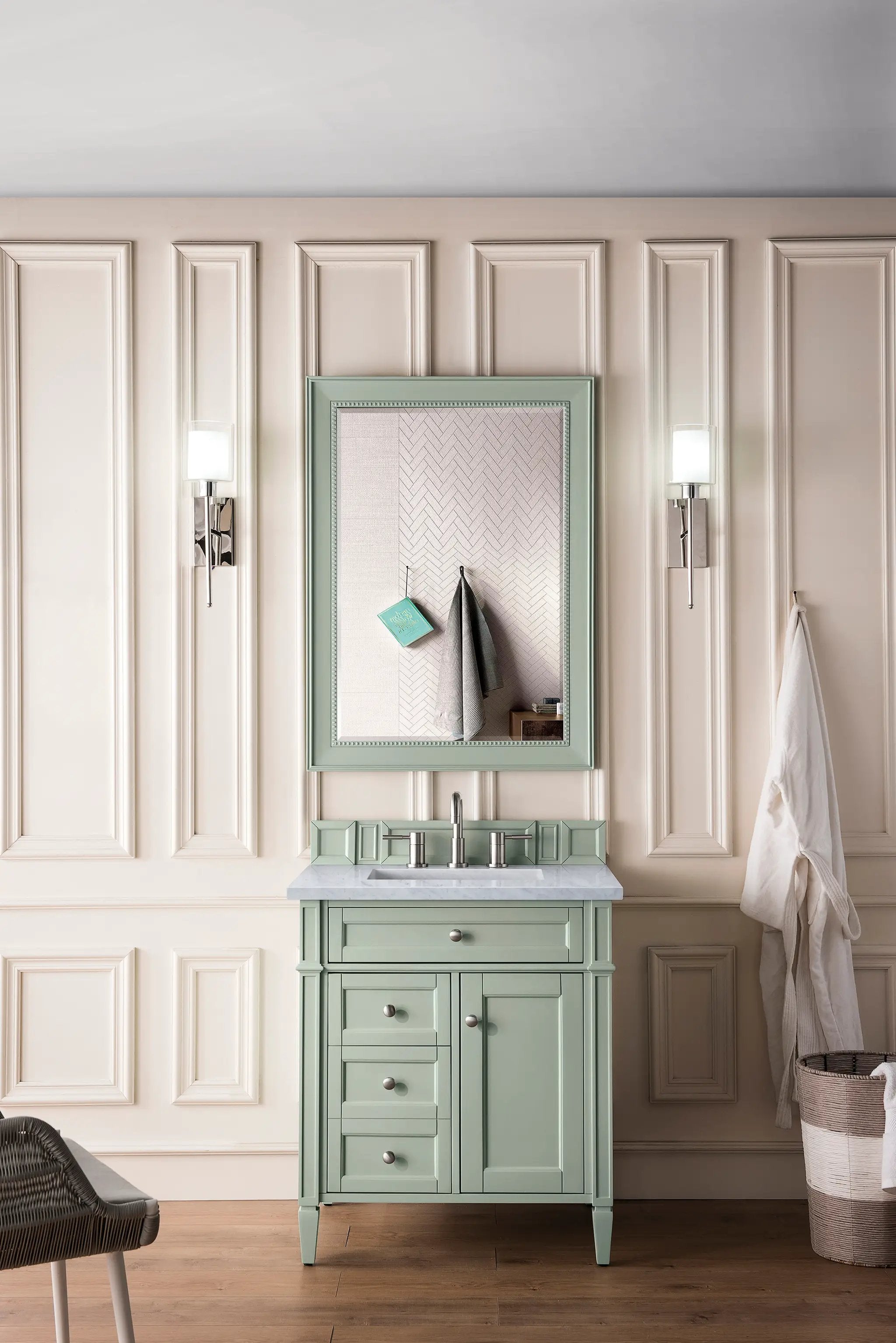 sage green mirror