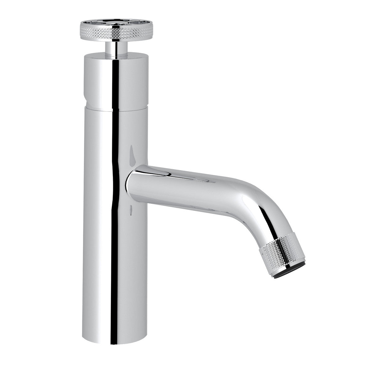 polished chrome bathroom faucet