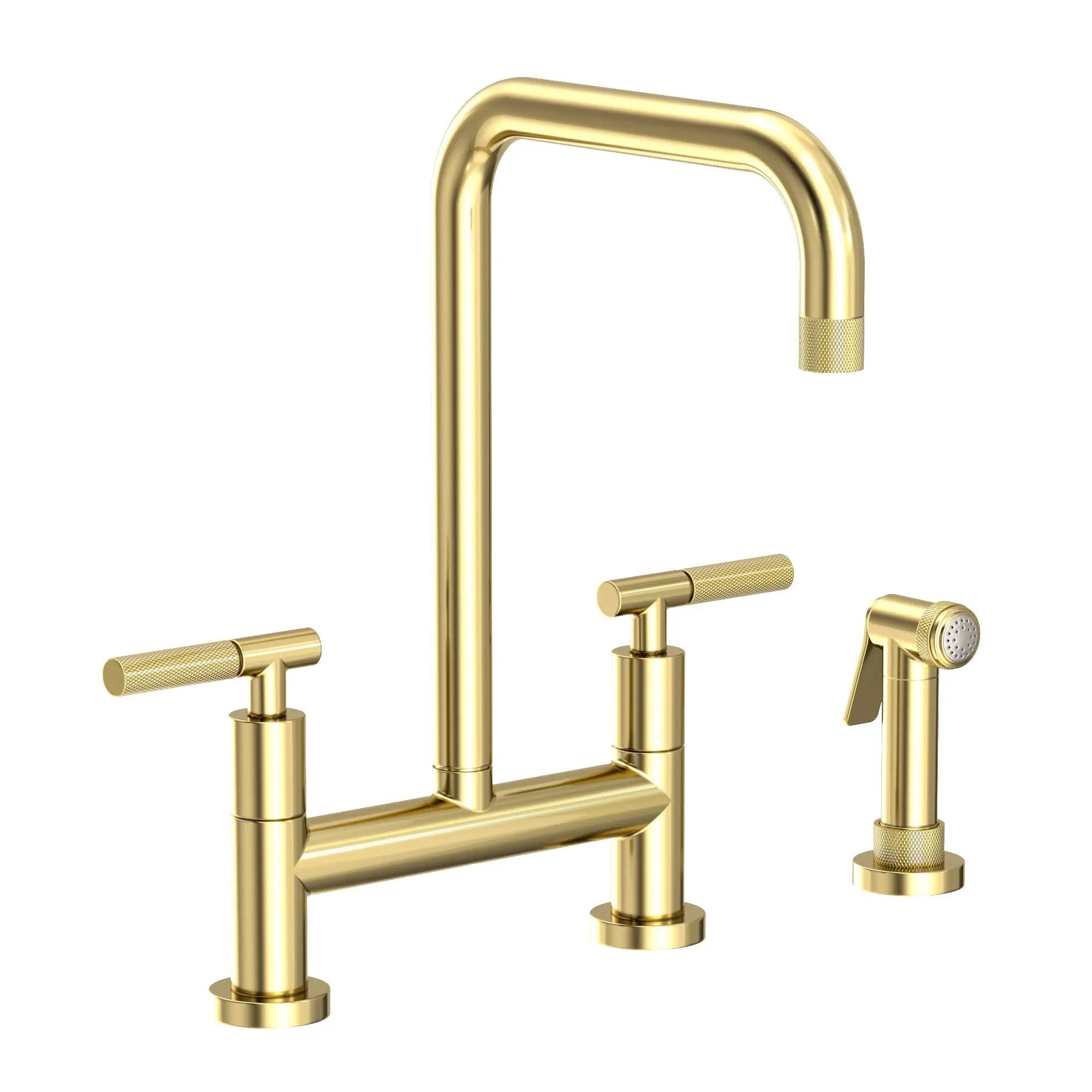 Newport Brass Muncy Kitchen Bridge Faucet with Side Spray by Newport Brass