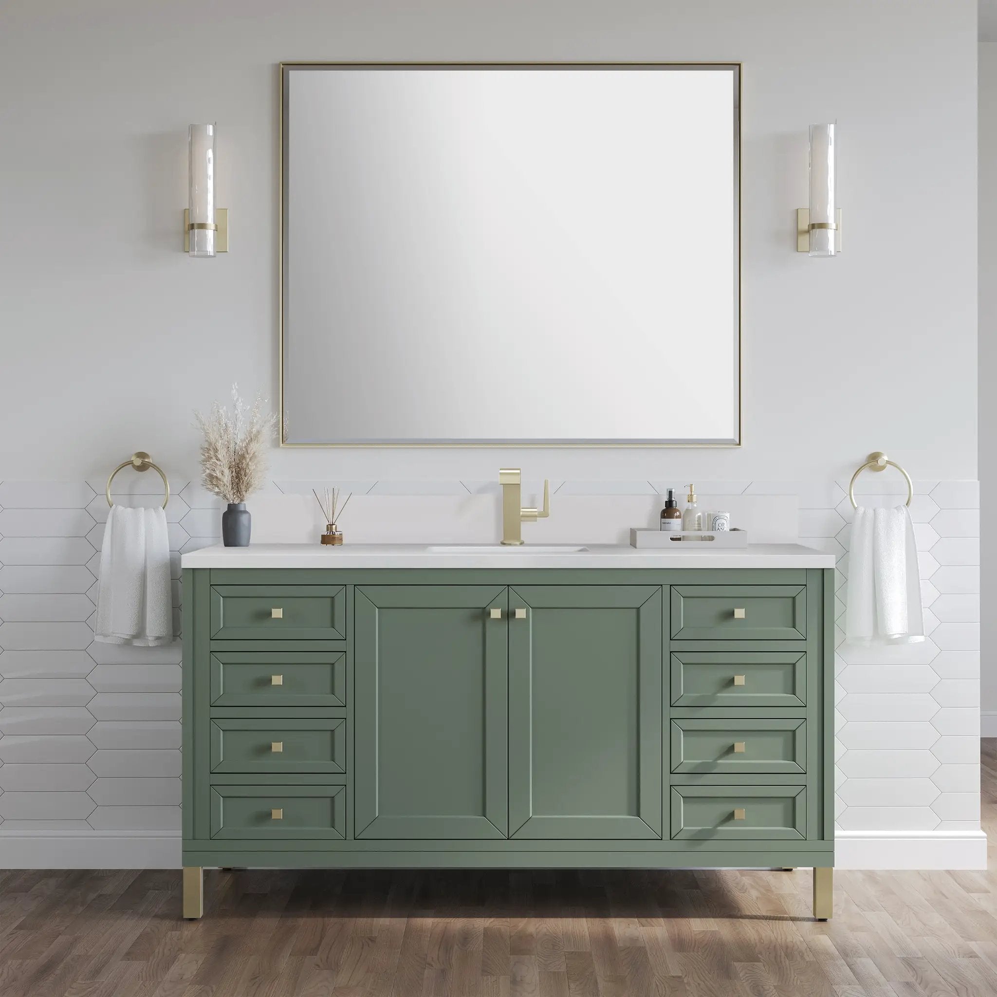 smokey celadon vanity