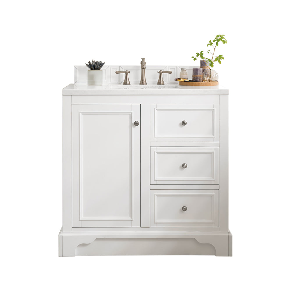James Martin Vanities De Soto 36" Single Vanity - Bright White