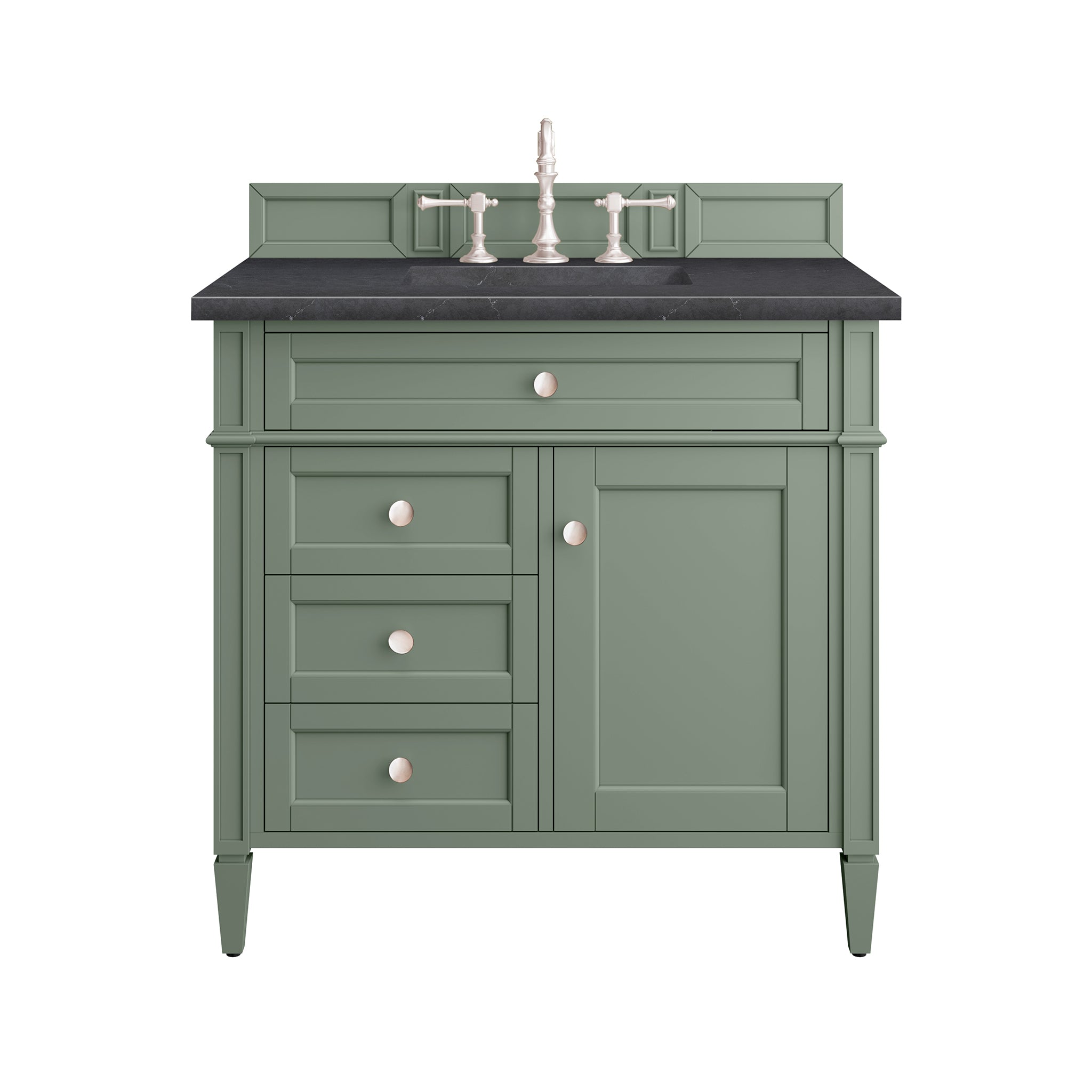 James Martin Vanities Brittany 36" Single Vanity - Smokey Celadon
