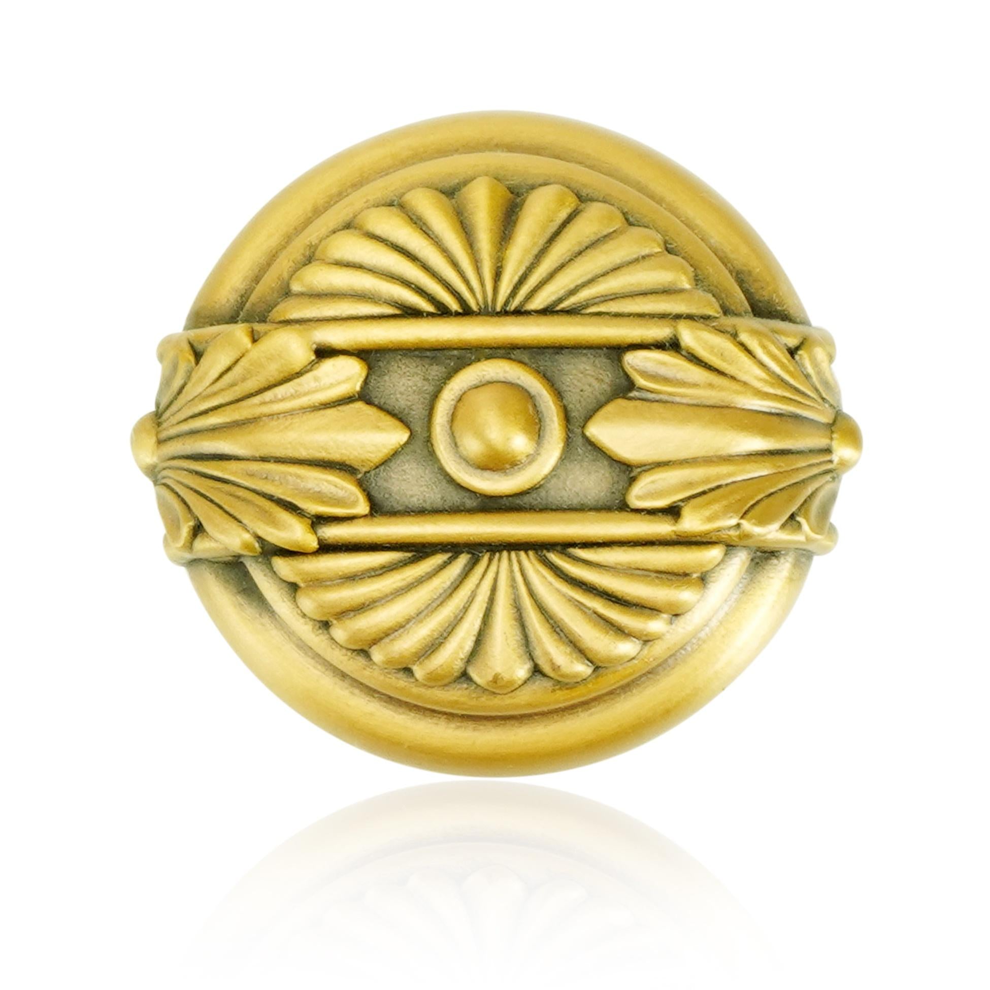 museum gold knob