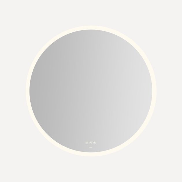 Robern Instinct Circle Lighted Mirror with Perimeter Light Pattern