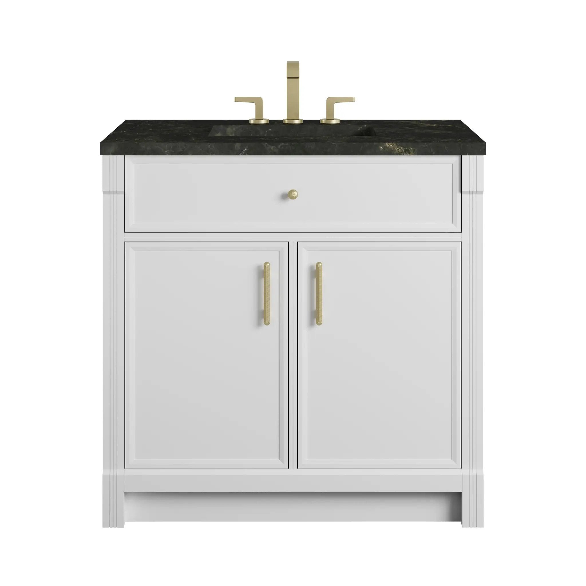 James Martin Bellshire 36" Single Vanity Set - Bright White by James Martin Vanities