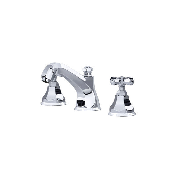 polished chrome bathroom faucet