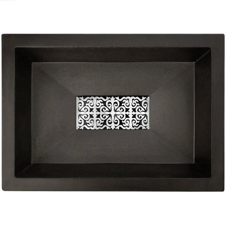 polished stainless steel grate