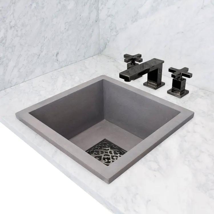 grey sink