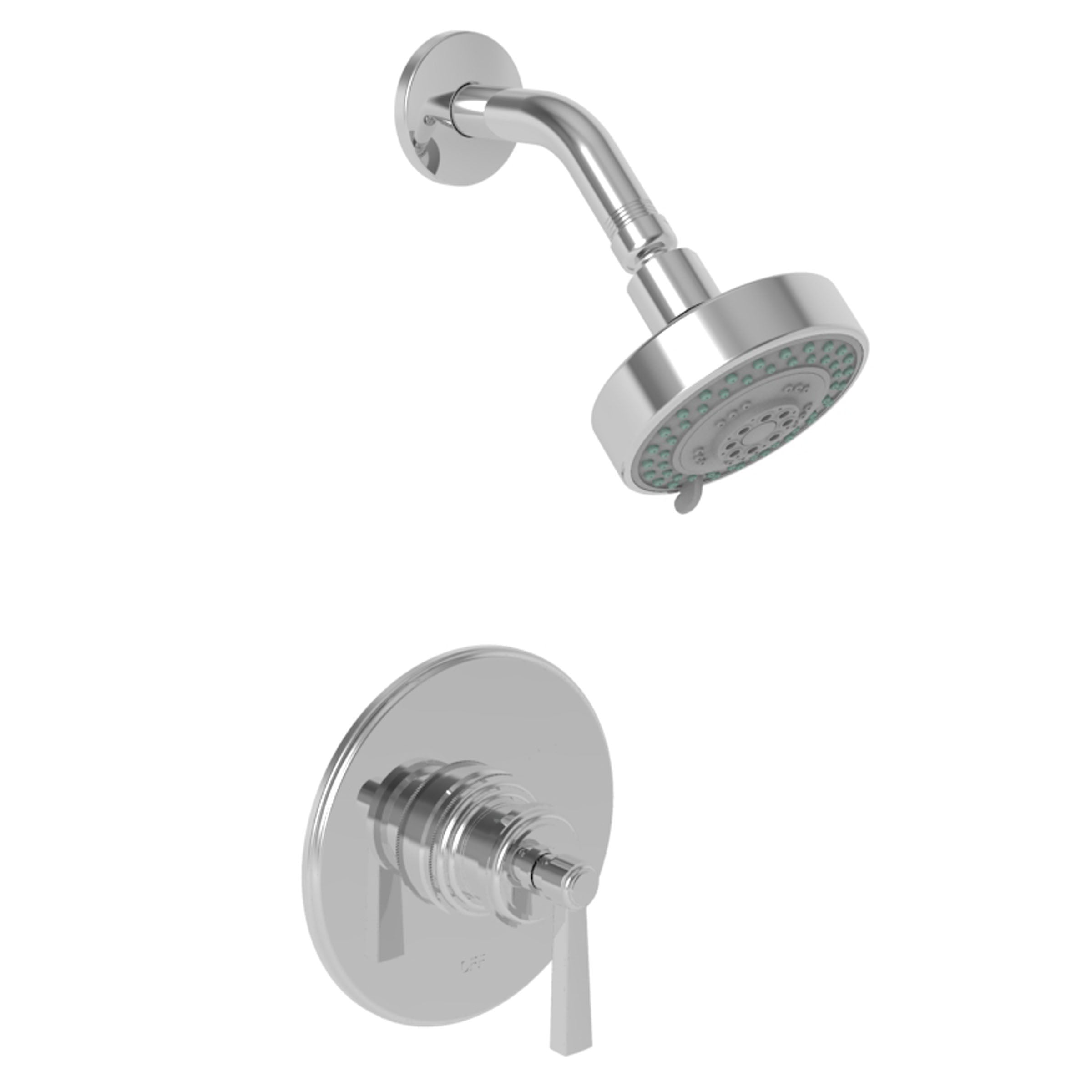 polished chrome shower trim set