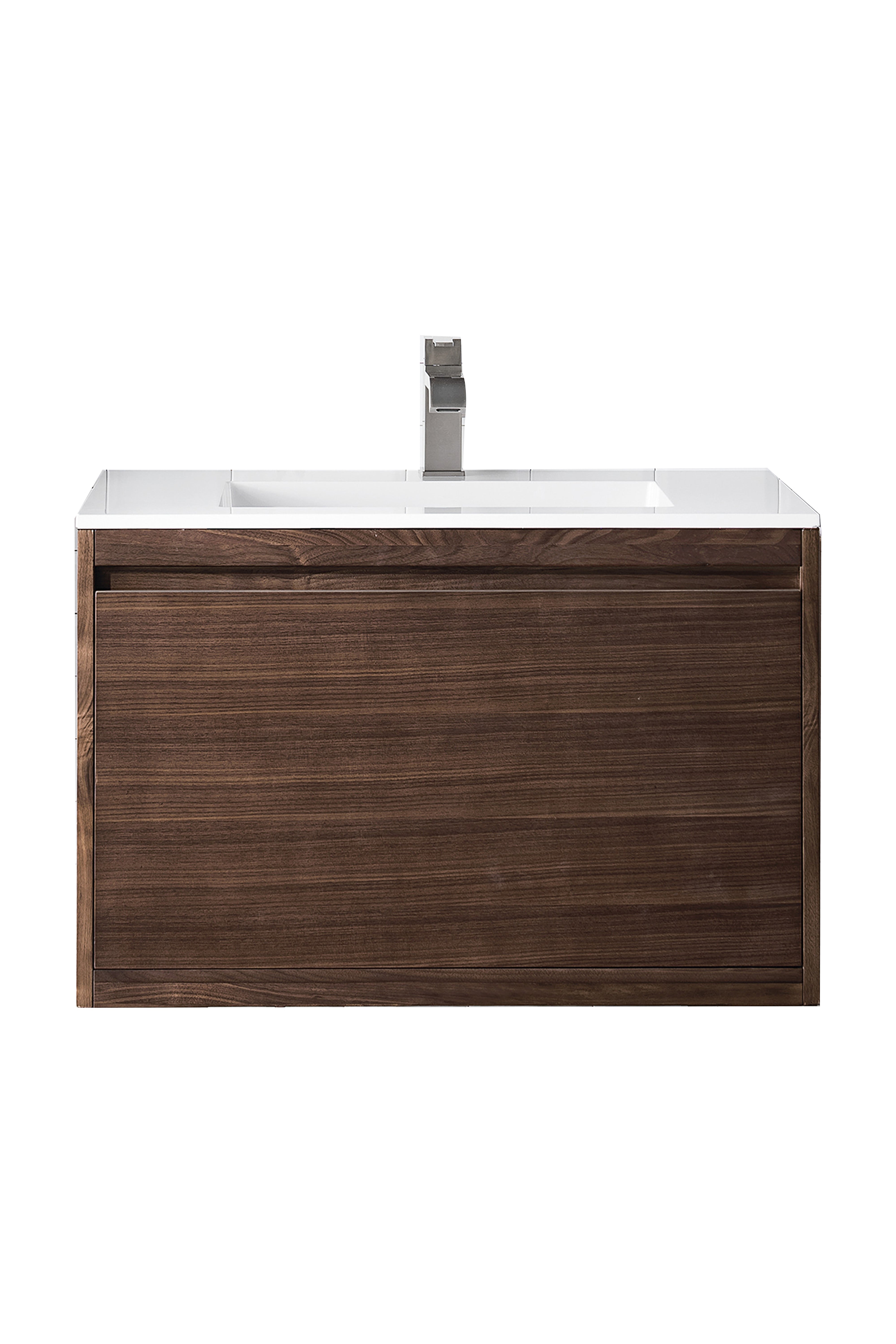 James Martin Vanities Mantova 31.5" Single Vanity - Mid-Century Walnut