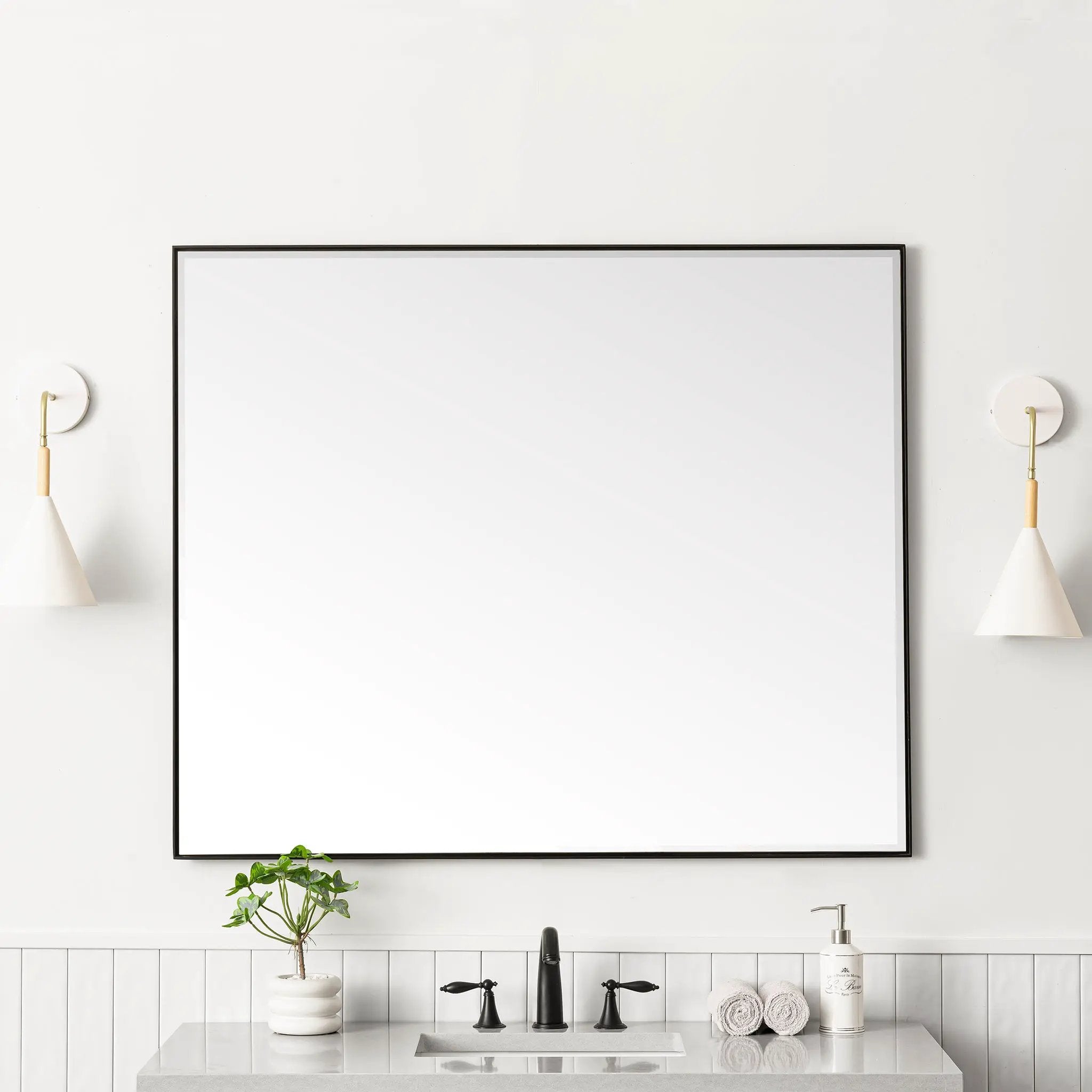 matte black mirror