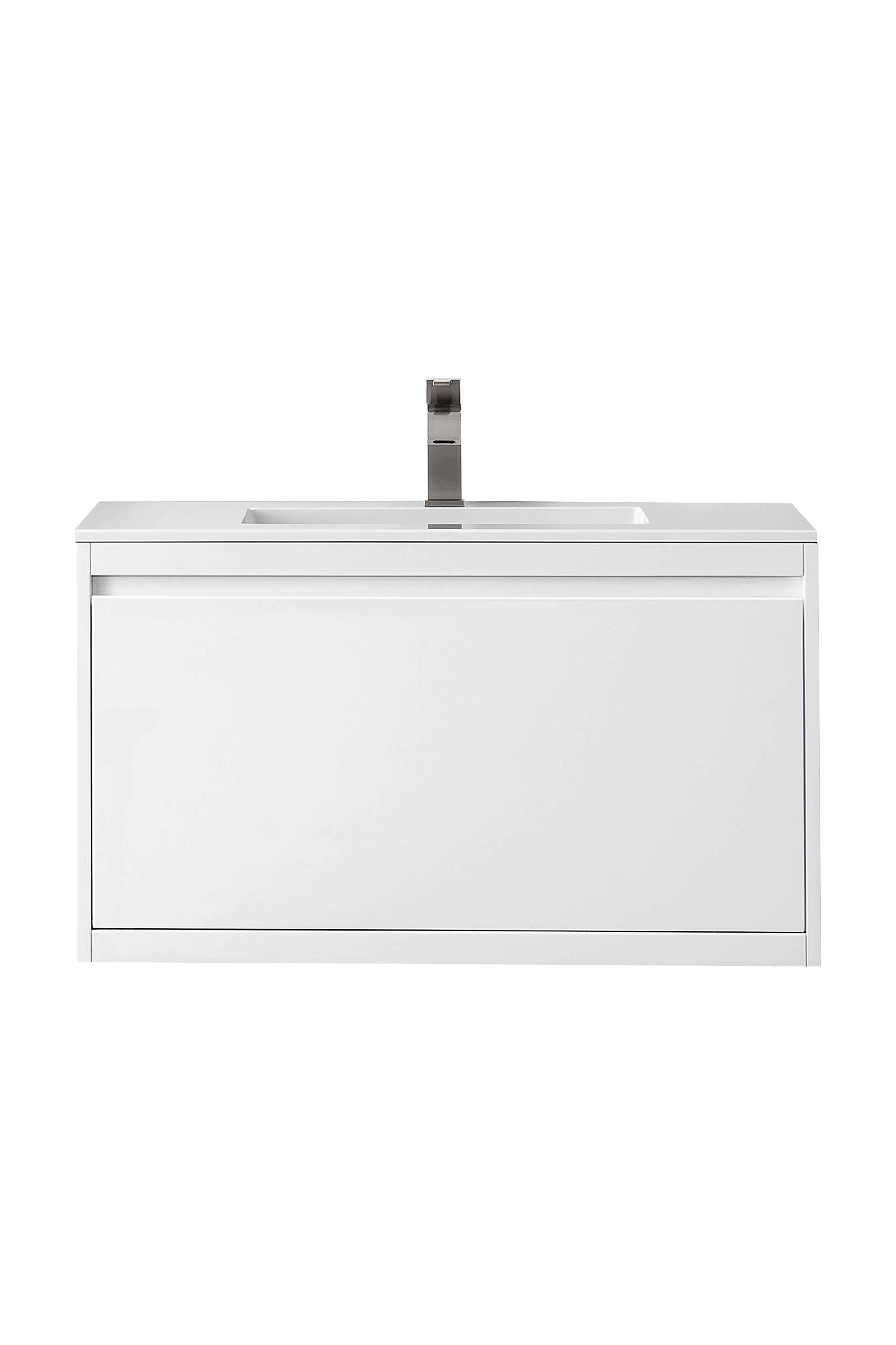 James Martin Vanities Mantova 35.4" Single Vanity - Glossy White