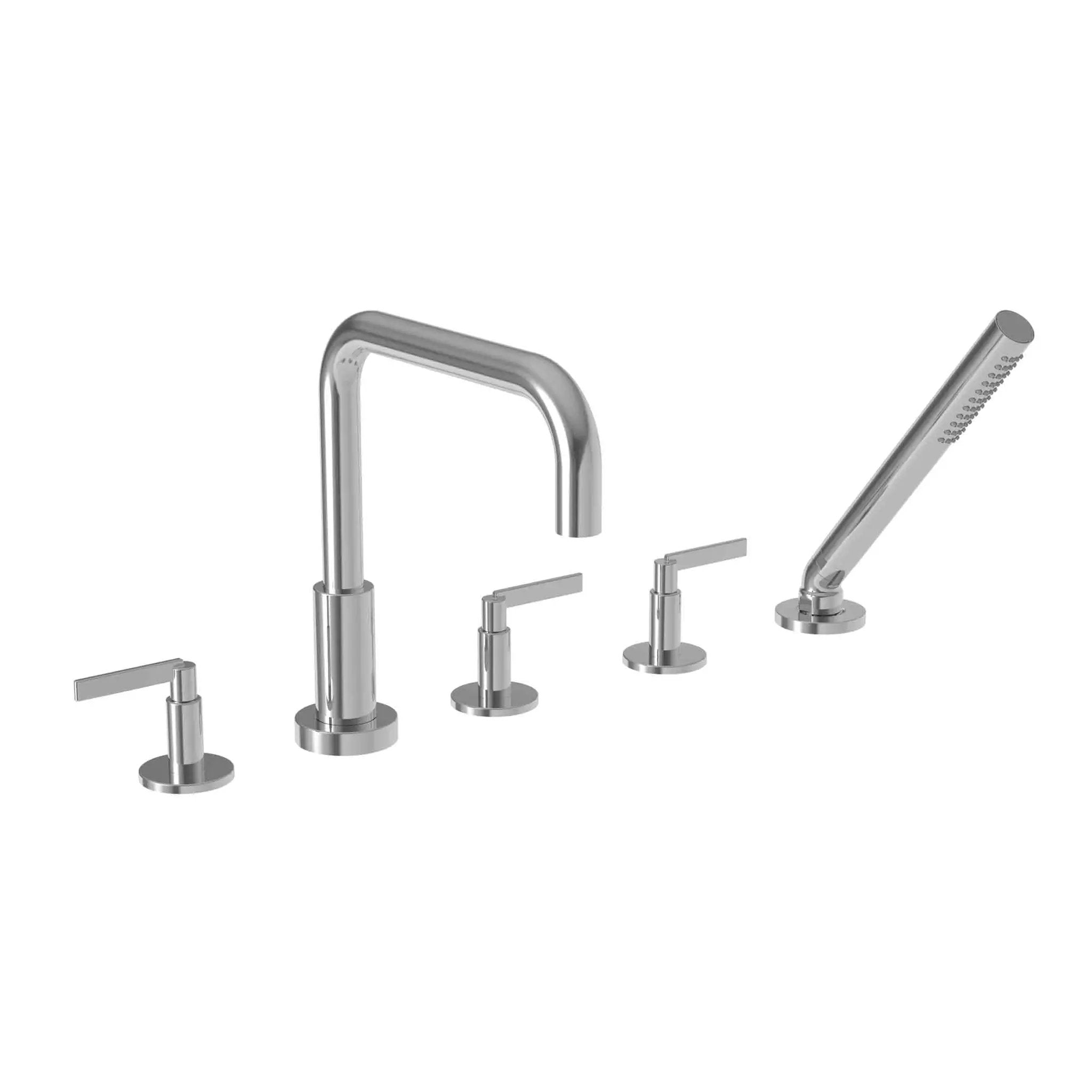 polished chrome tub faucet